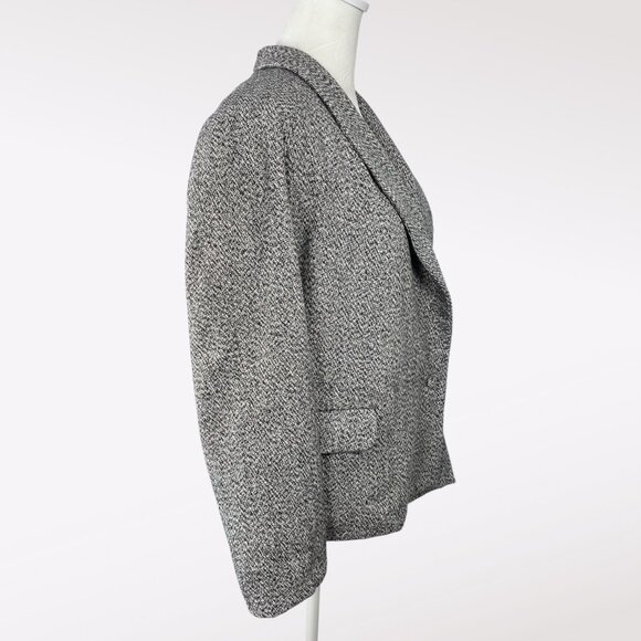 Vintage Vanilla London Blazer Oversized Tweed Jacket Made in England Size 10 - Picture 6 of 10